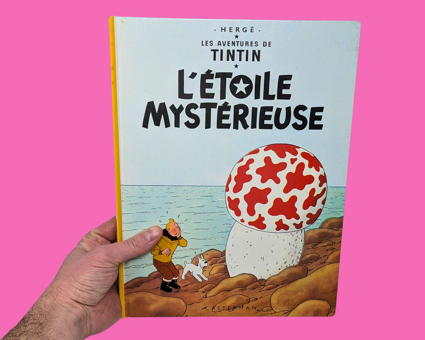 Vintage 1980's Tintin et l'Étoile Mystérieuse