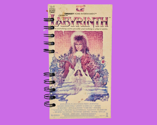 Carnet de notes VHS du film Labyrinth