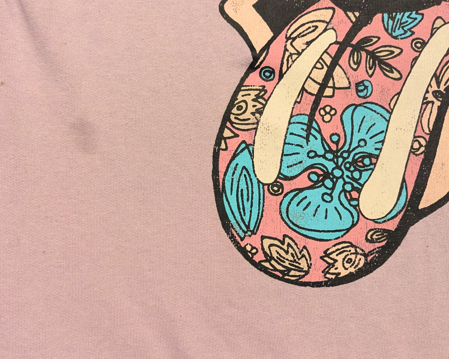 The Rolling Stones Light Purple Crewneck Size M