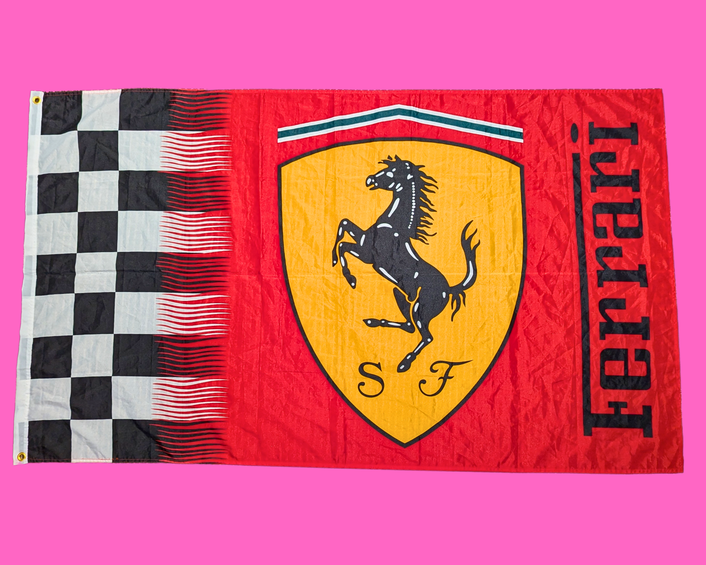 Vintage 1990's Big Ferrari Flag