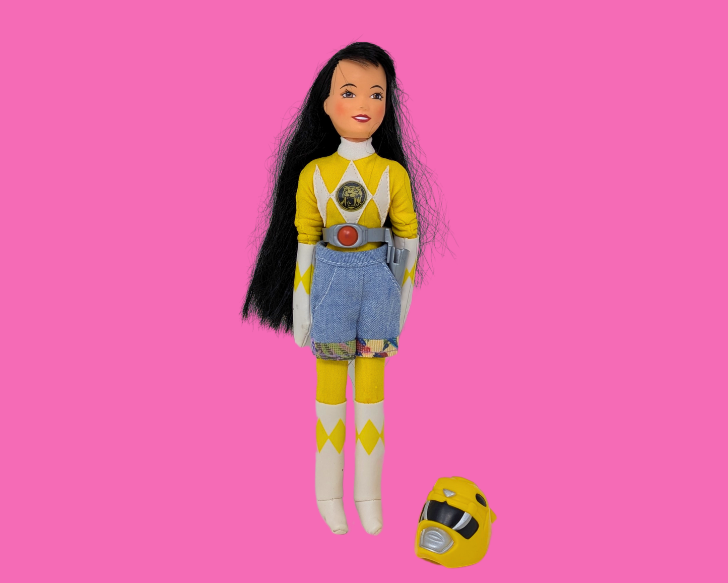 Vintage 1994 Bandai Power Rangers for Girls Yellow Doll