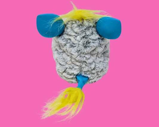 Y2K Gray Furby Toy, Functional