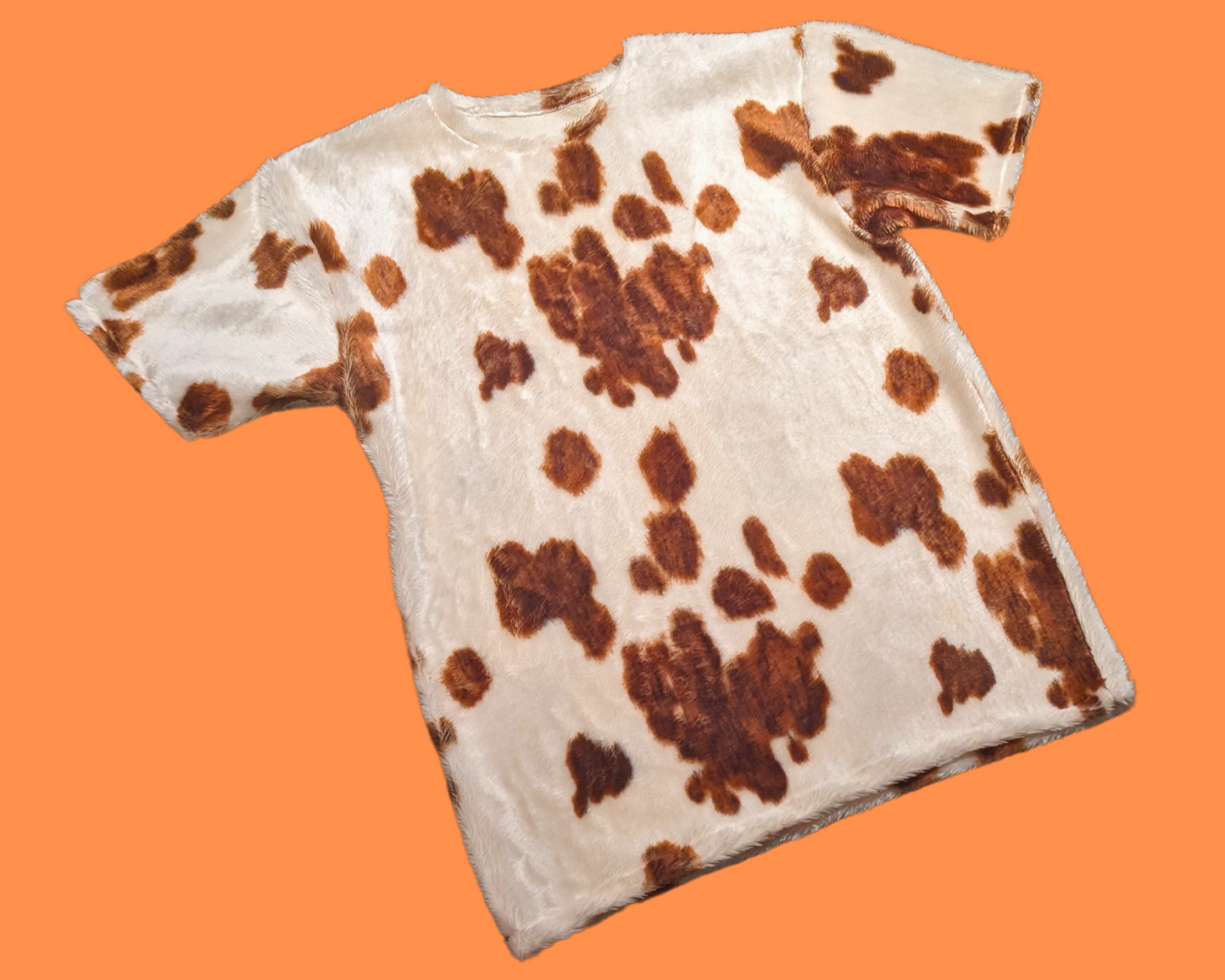 Handmade, Upcycled Vintage 1990's Animal Print, Faux Fur T-Shirt Oversized XL