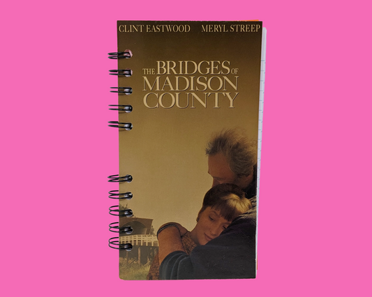Carnet de notes VHS du film Bridges of Madison County