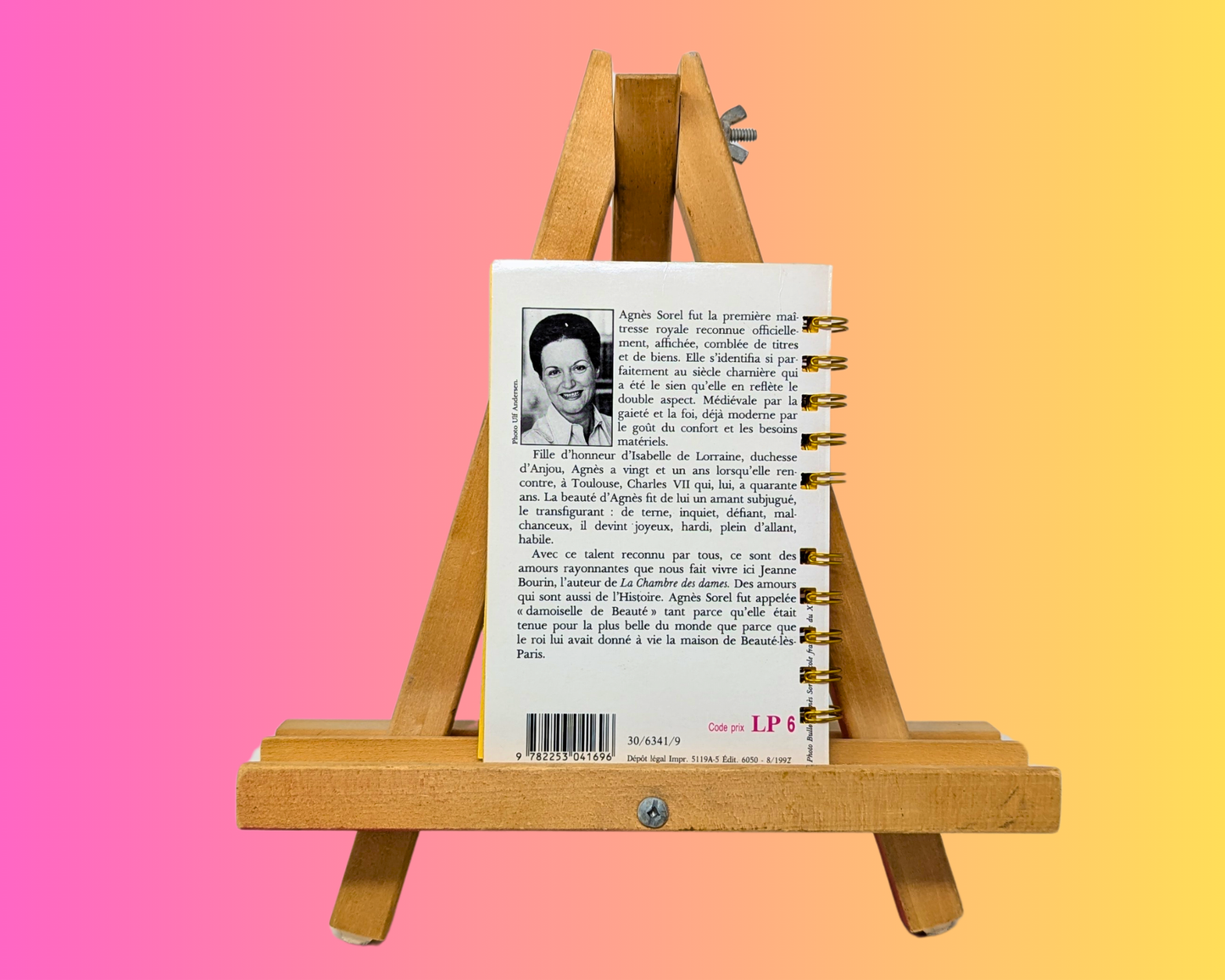 Carnet La Dame de Beauté Roman fait main et upcyclé par Jeanne Bourin