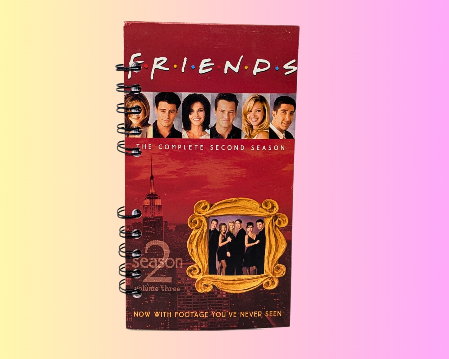 Friends, The Complete Second Season Volume 3 VHS Movie Notebook