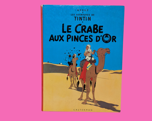 Tintin et Le Crabe aux Pinces d'Or vintage des années 1980