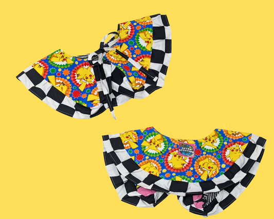 Collier Pokémon Pikachu réversible, fait main et recyclé