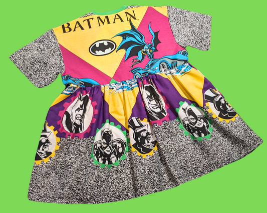 Robe t-shirt Batman vintage 1992, fabriquée à la main et recyclée, taille 2XL