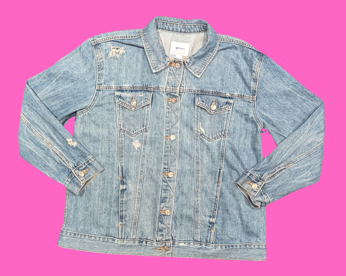 Handmade, Upcycled The Ramones T-Shirt Denim Jacket Size XL