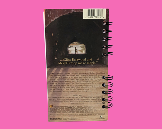 Carnet de notes VHS du film Bridges of Madison County