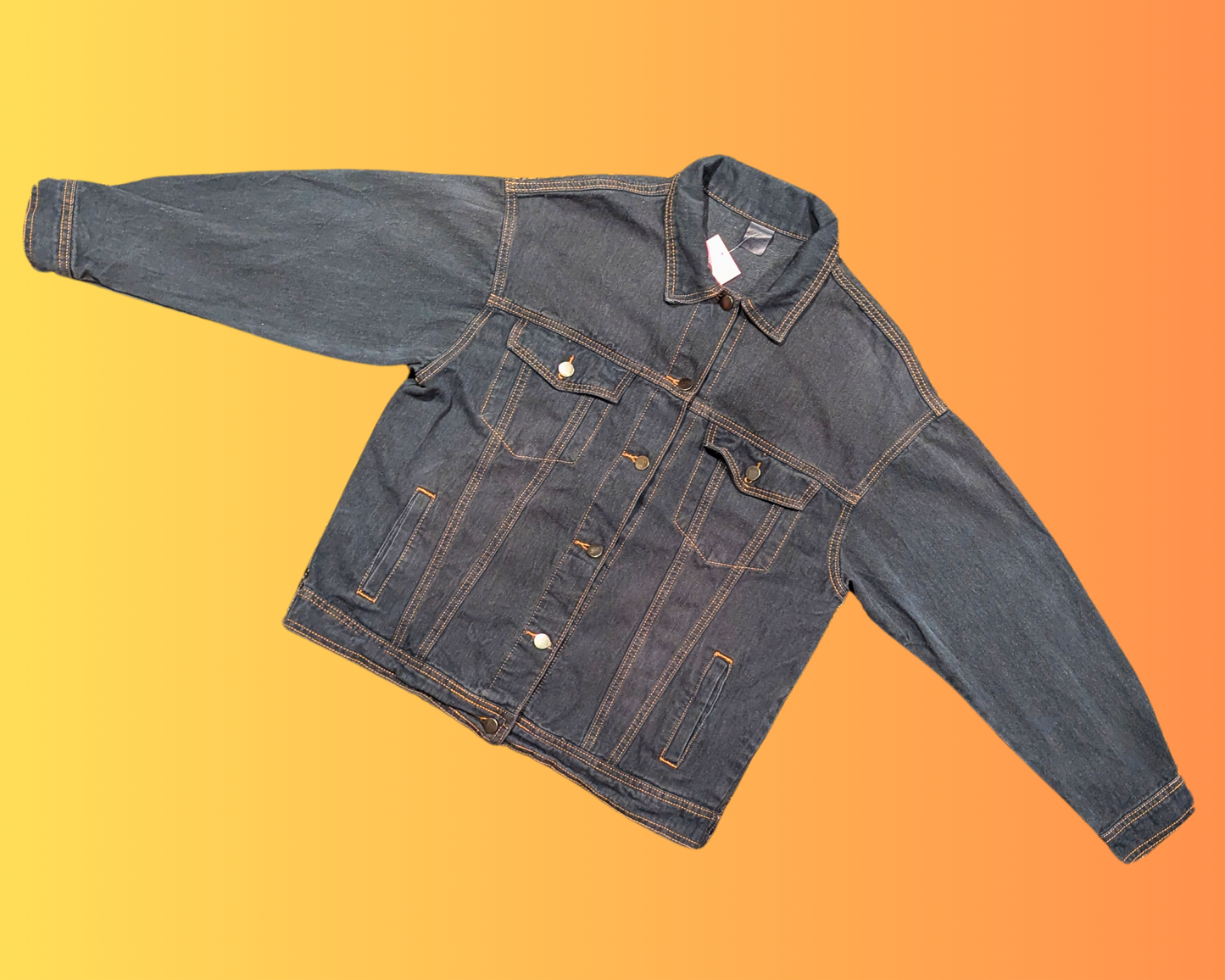 Handmade, Upcycled The Looney Tunes Denim Jacket Size M