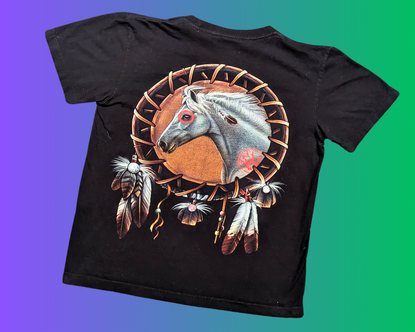Y2K Native American, Double Side Print, T-Shirt Size M