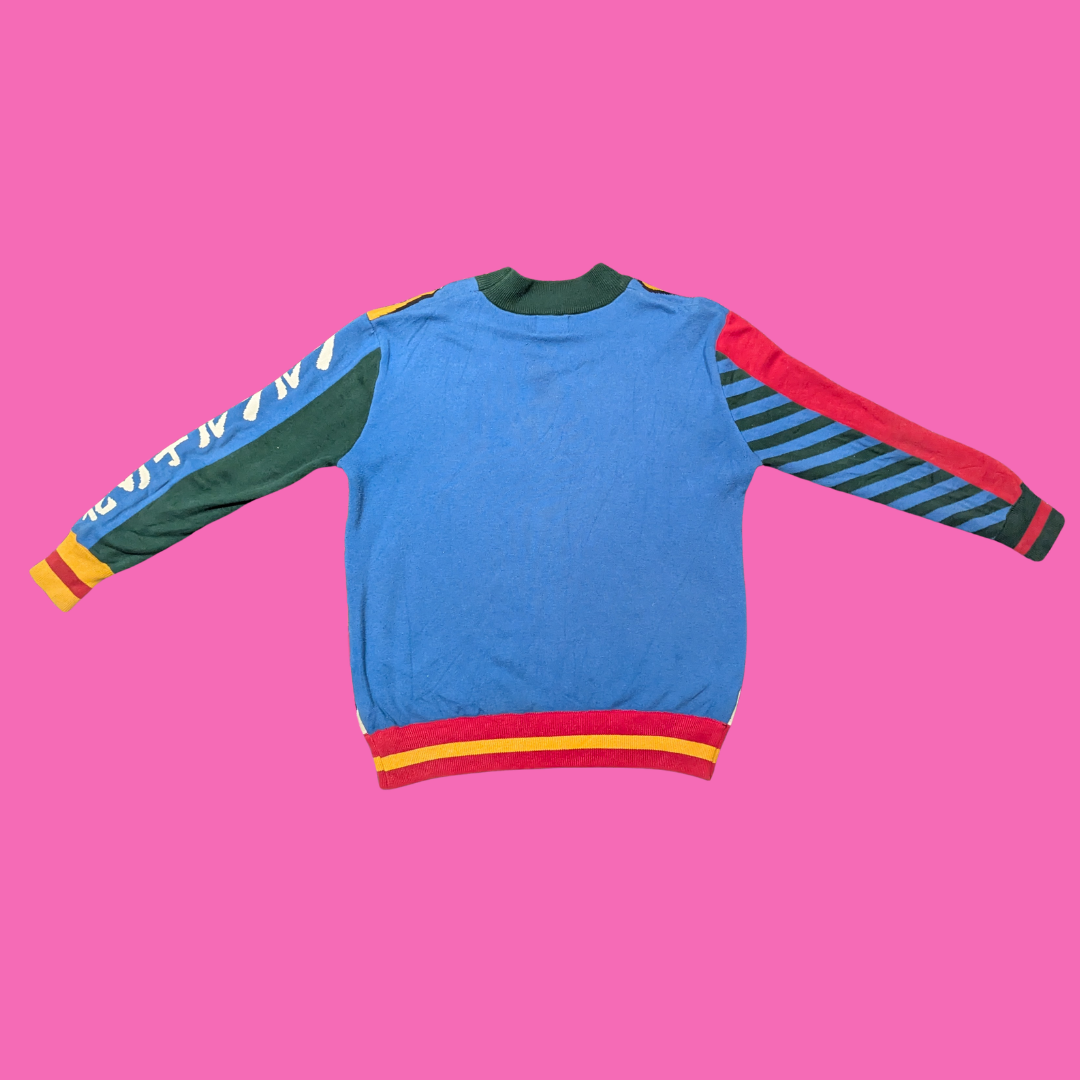 Y2K MS & DN Kawaii Anime, Artsy Funky Colorful Sweater Size M