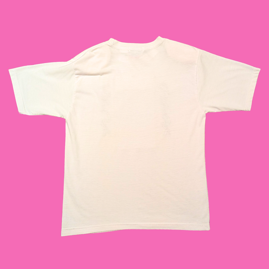 Black Jack White T-Shirt with Shoulder Pads Size S