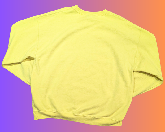 Neon Yellow YAS QUEEN Crewneck Size XL