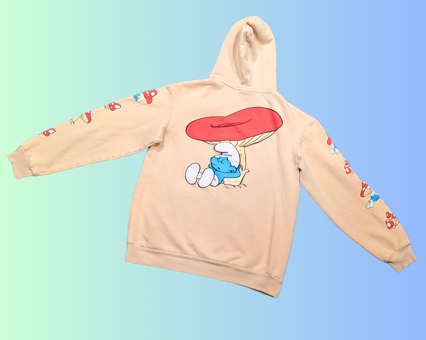 Sweat à capuche Les Schtroumpfs Y2K taille M
