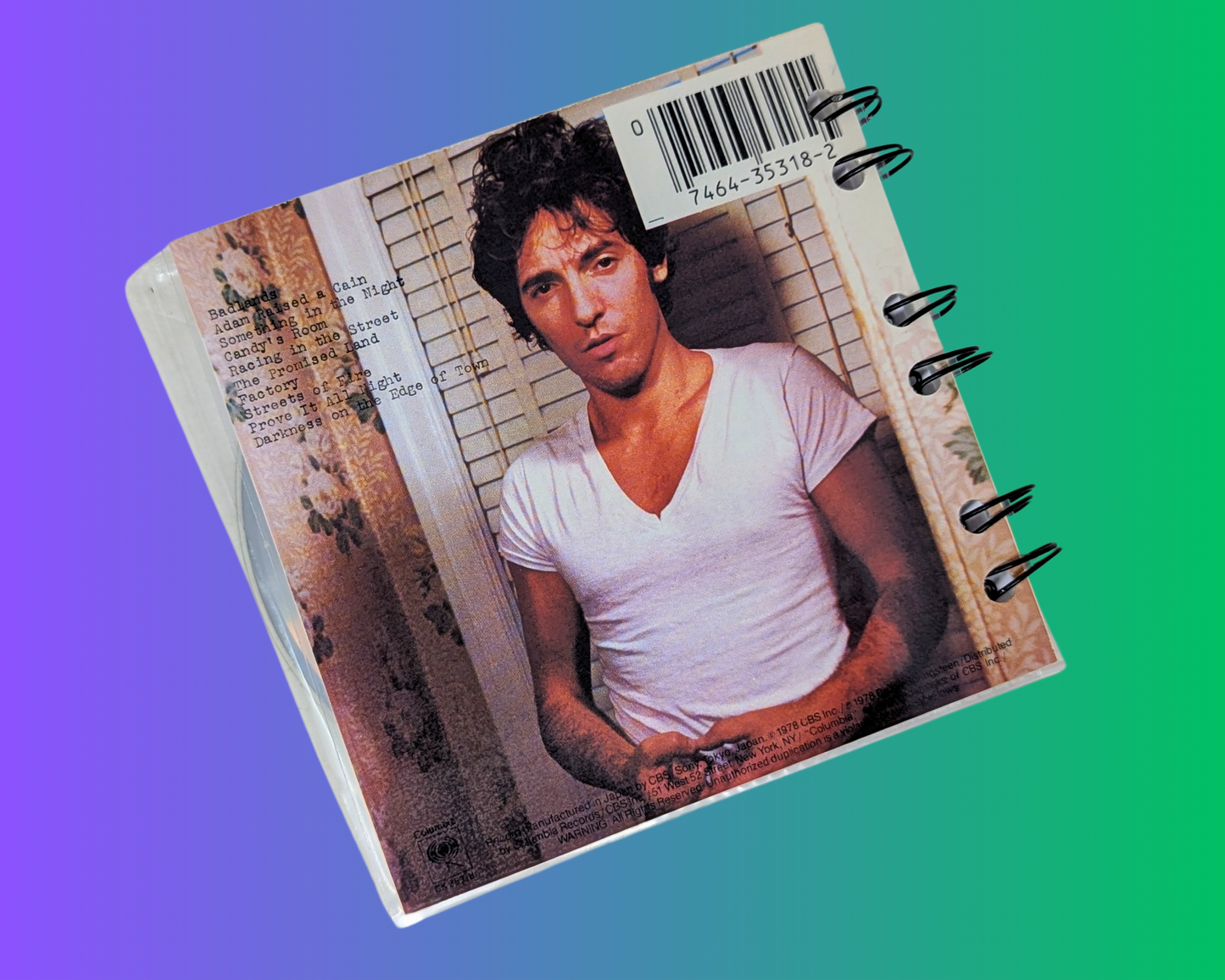 Bruce Springsteen, Darkness on the Edge of Town CD Notebook