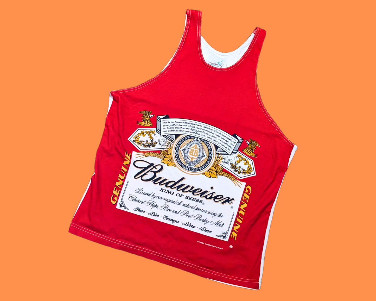 Y2K Budweiser Tank Top Size L