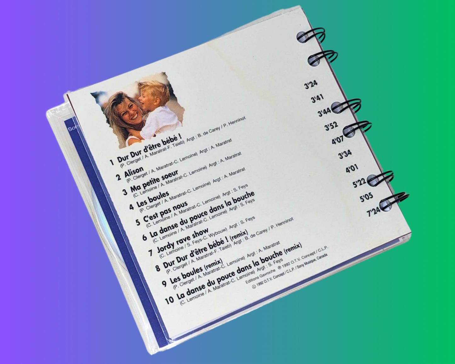 Jordy, Pochette Surprise CD Notebook