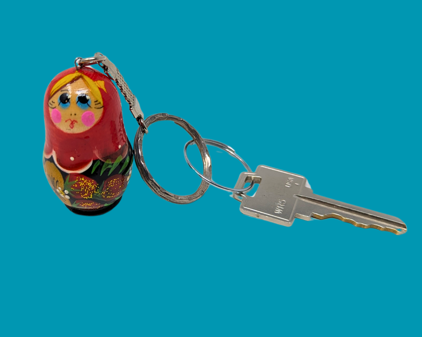 Porte-clés poupée russe vintage