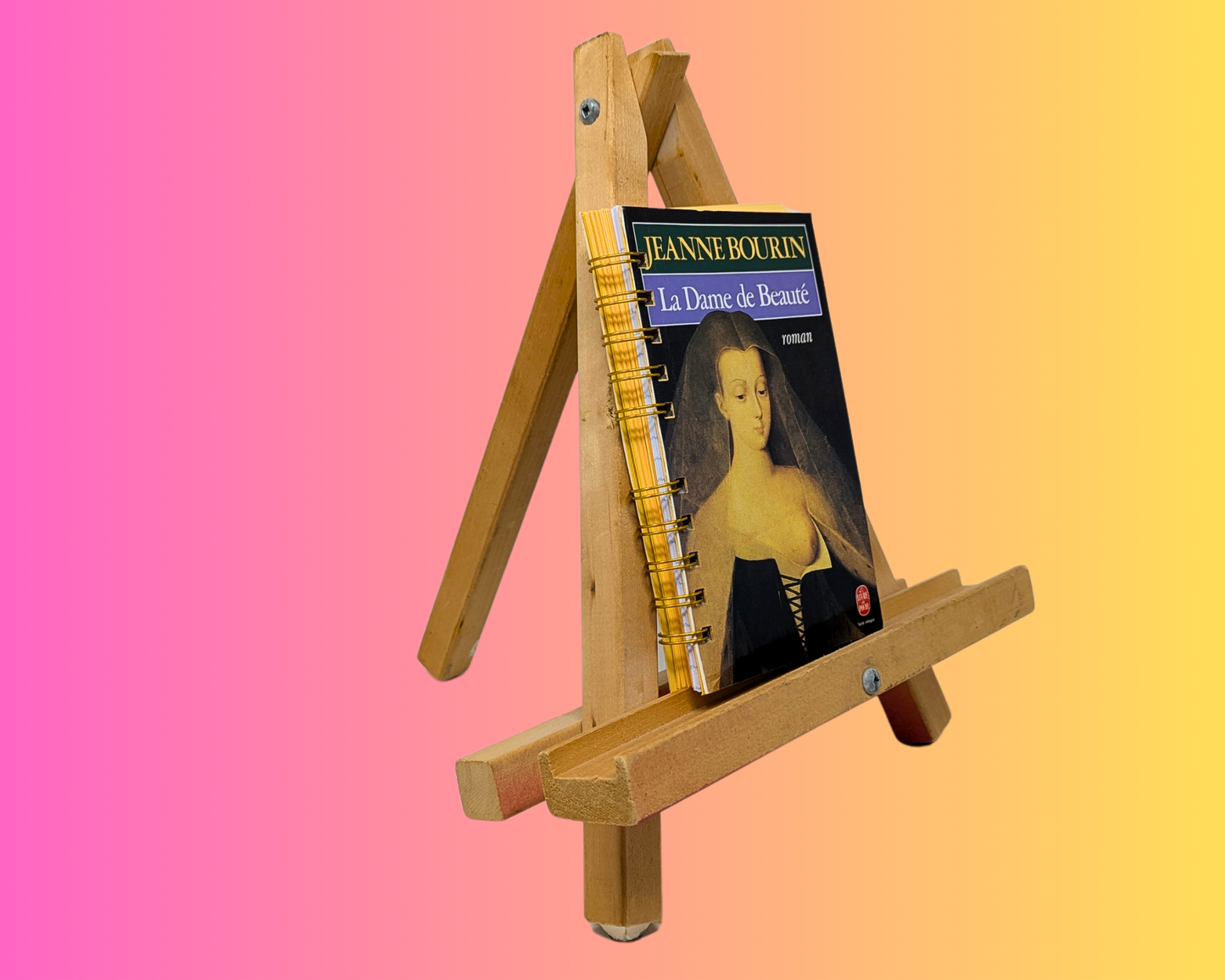 Carnet La Dame de Beauté Roman fait main et upcyclé par Jeanne Bourin