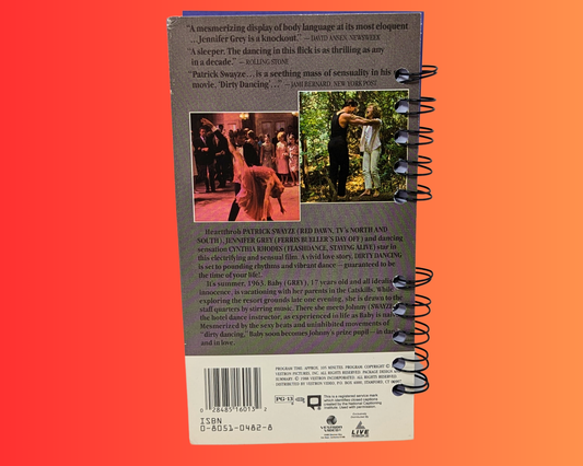 Carnet de notes VHS du film Dirty Dancing