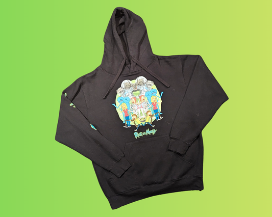 Y2K Rick and Morty Hoodie Size XL
