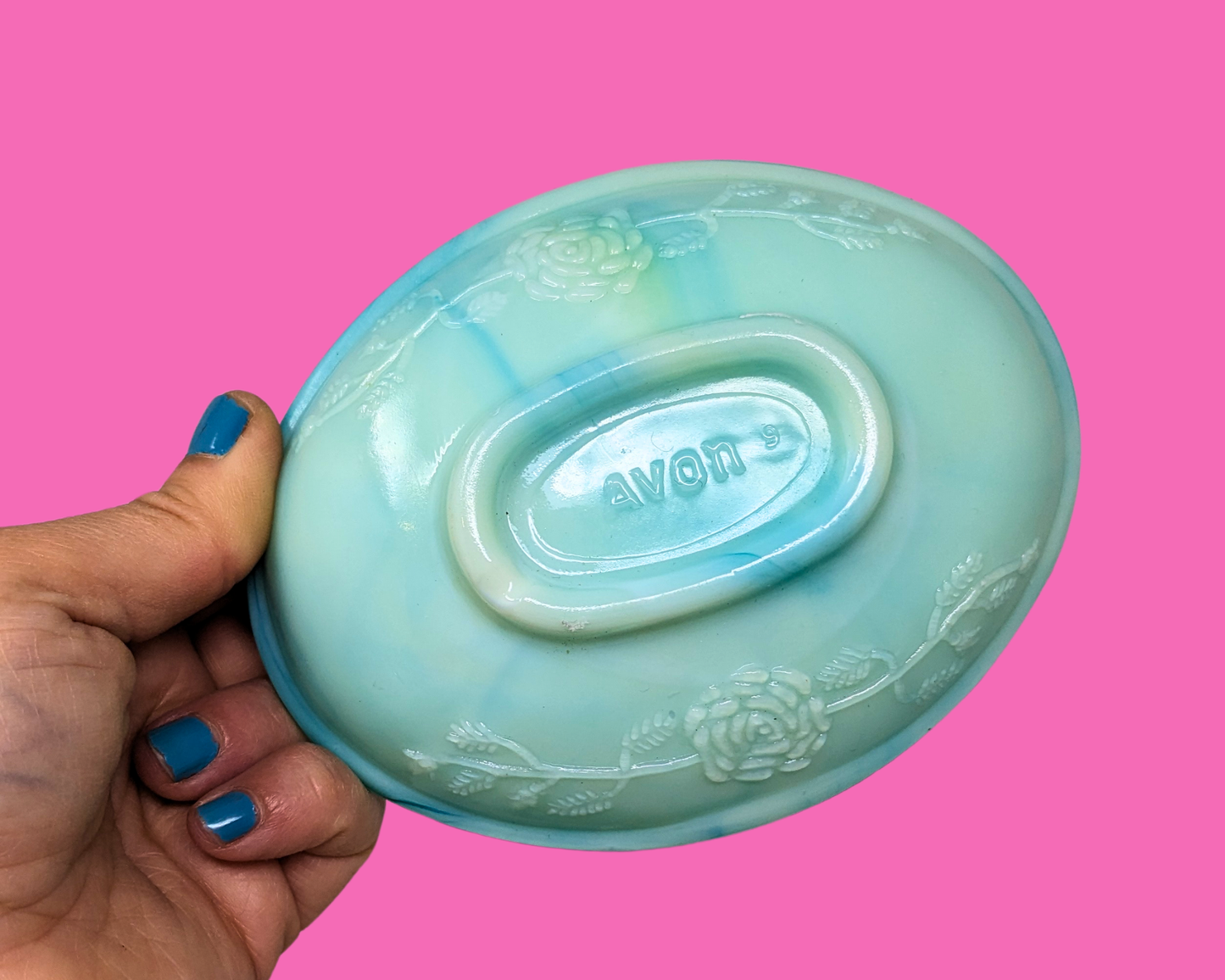 Ensemble de 3 accessoires de salle de bain vintage des années 1980 par Avon