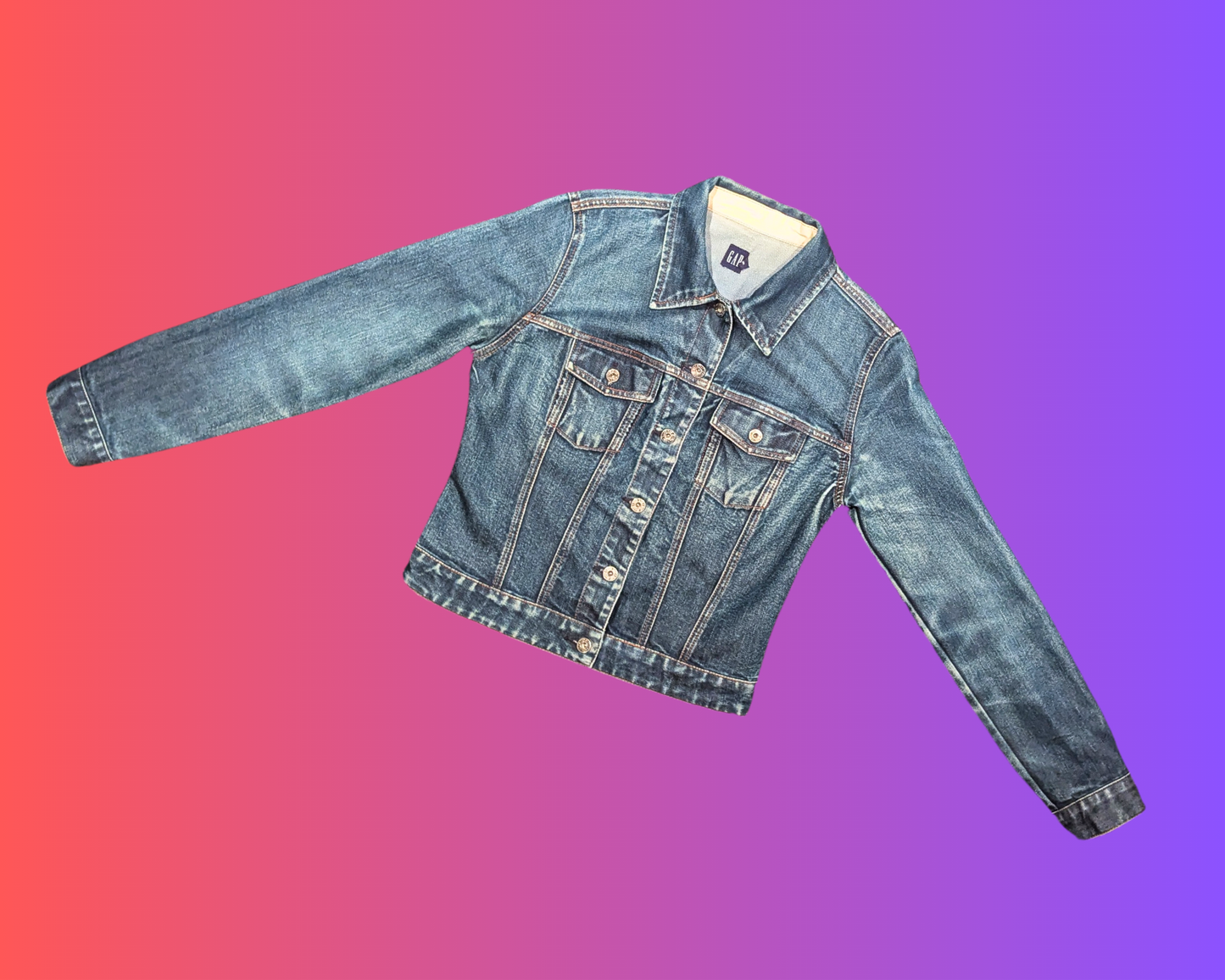 Handmade, Upcycled The Original Goof! Disney Denim Jacket Size M