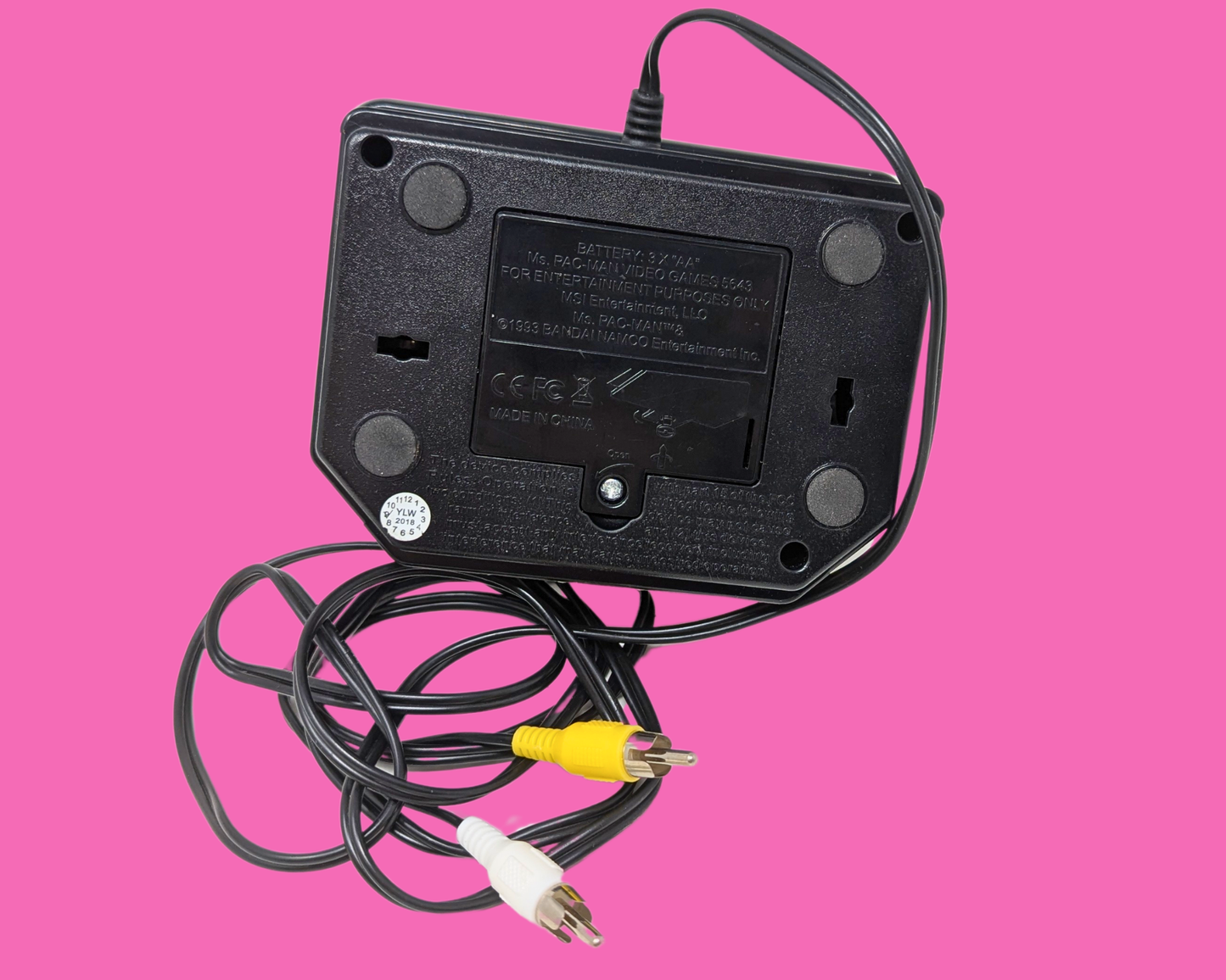 Manette de jeu et joystick Ms. Pack-Mac vintage 1993, fonctionnel