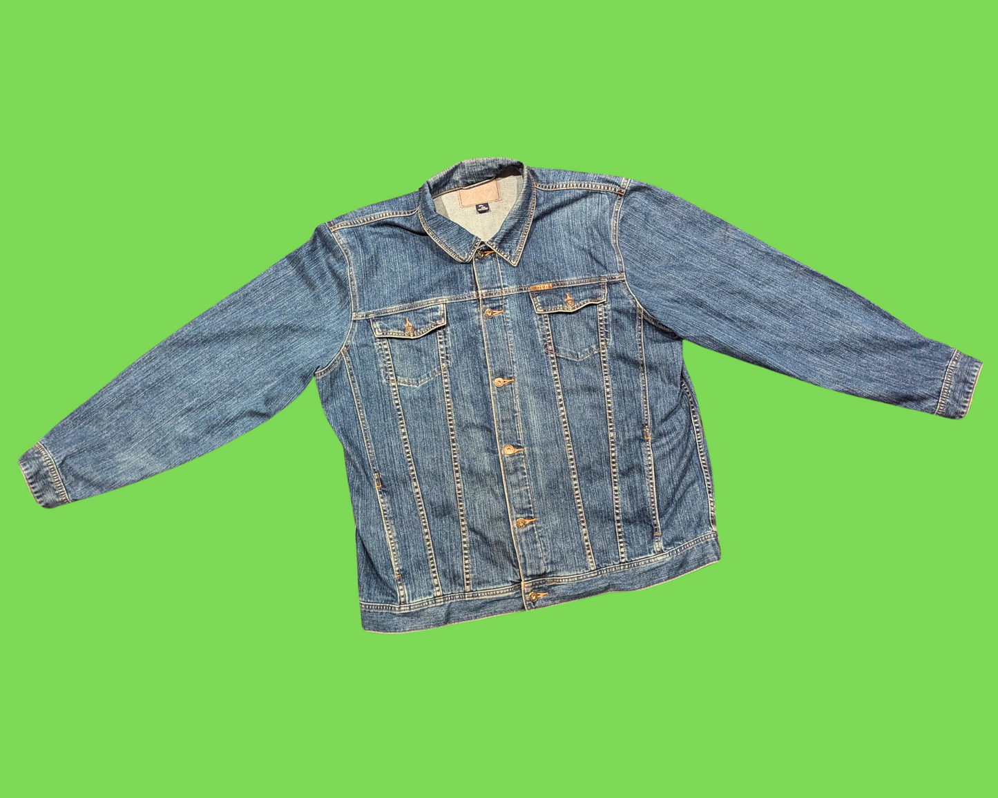 Handmade, Upcycled Teenage Mutant Ninja Turtles Denim Jacket Size 2XL