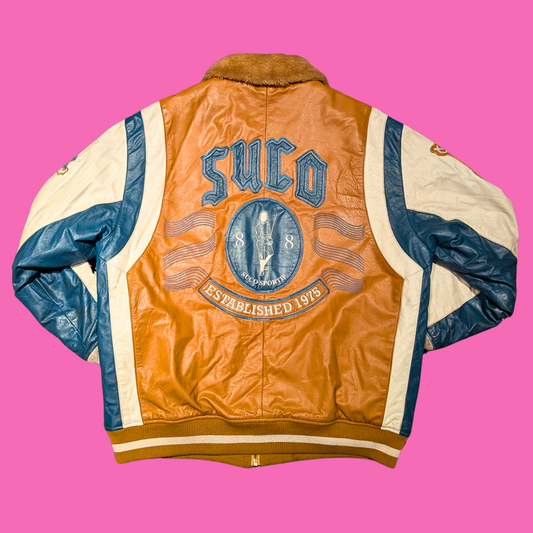 Vintage Fencing Sports, SUCO Sportif, Leather Jacket Size XL