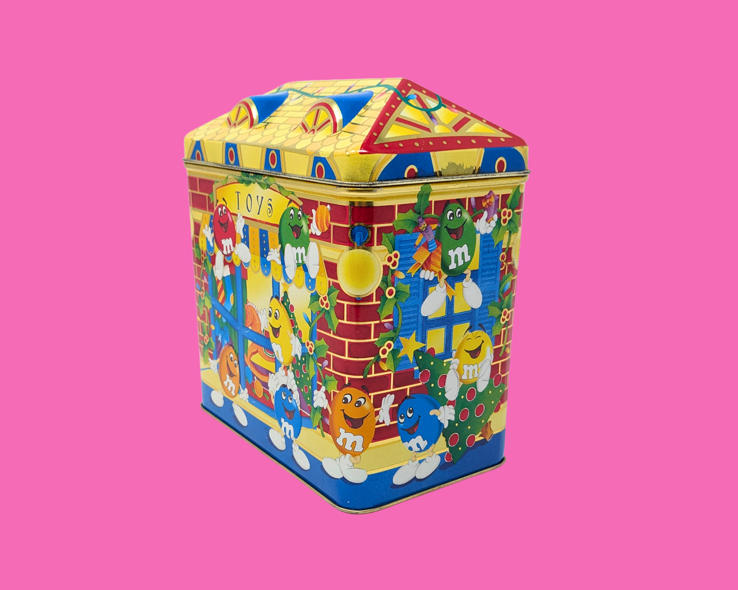 Vintage 1990's M&M Candy Tin Box
