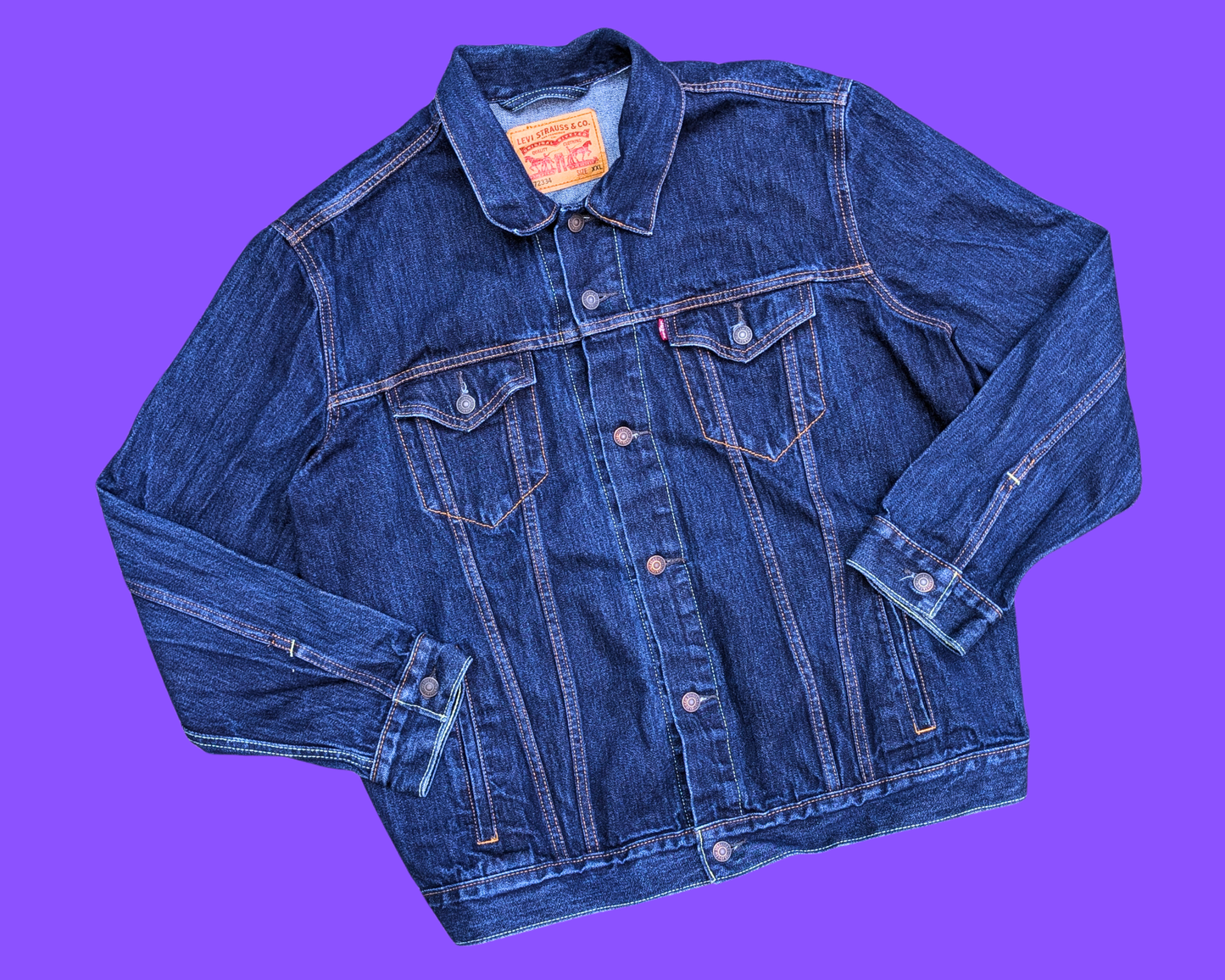 Handmade, Upcycled Scooby-Doo Levi's Denim Jacket Size XXL