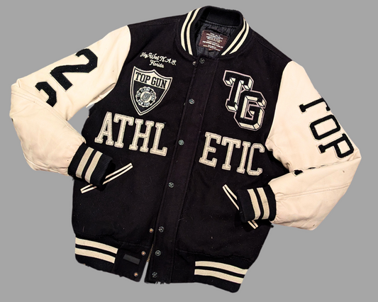 Veste de sport universitaire Y2K Top Gun New York, taille M