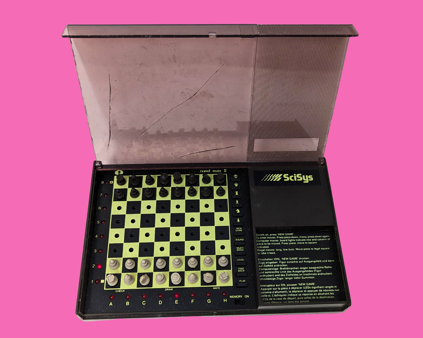 Vintage 1980's Chest Electronic Functional Board Game