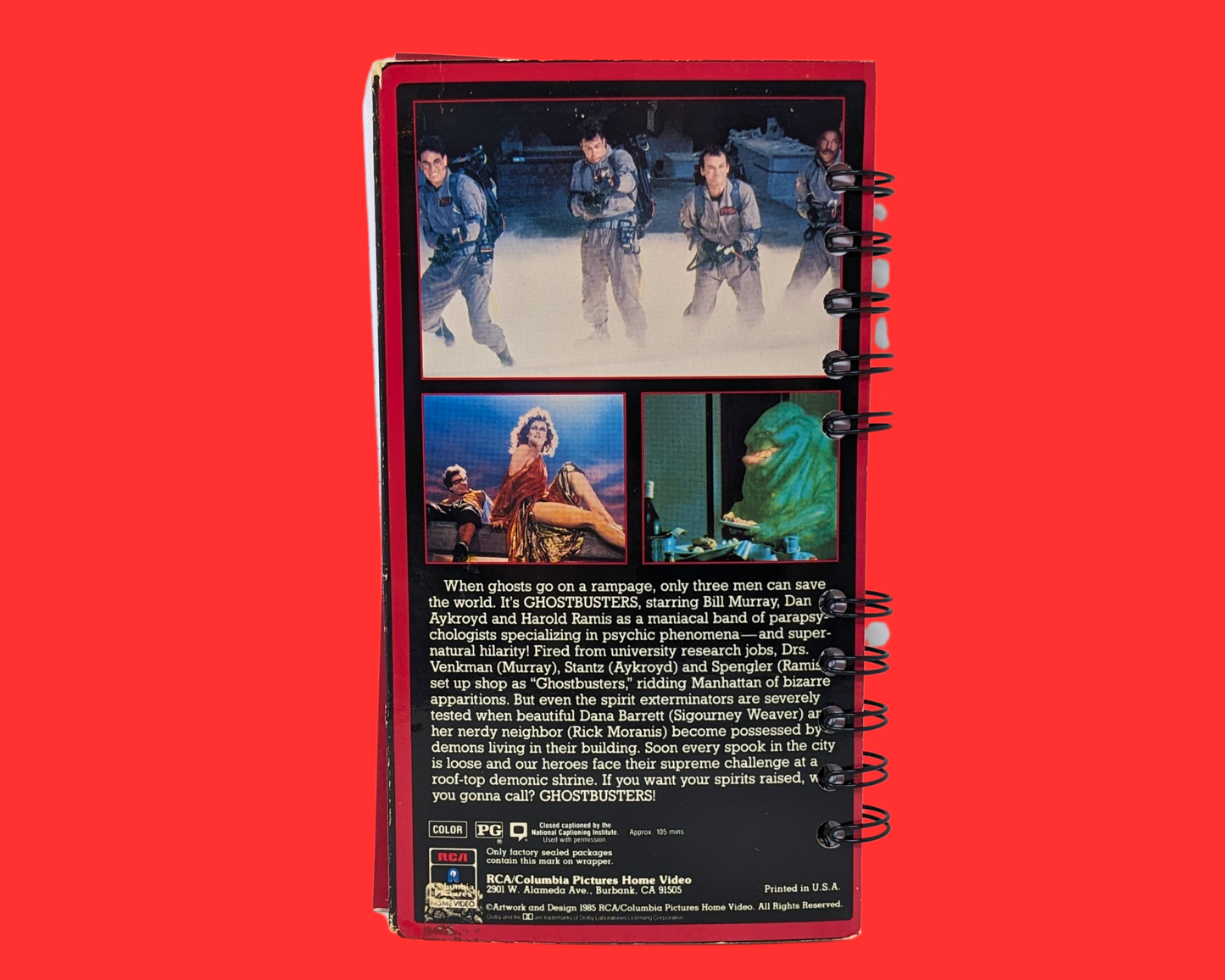 Carnet de notes VHS Ghostbusters