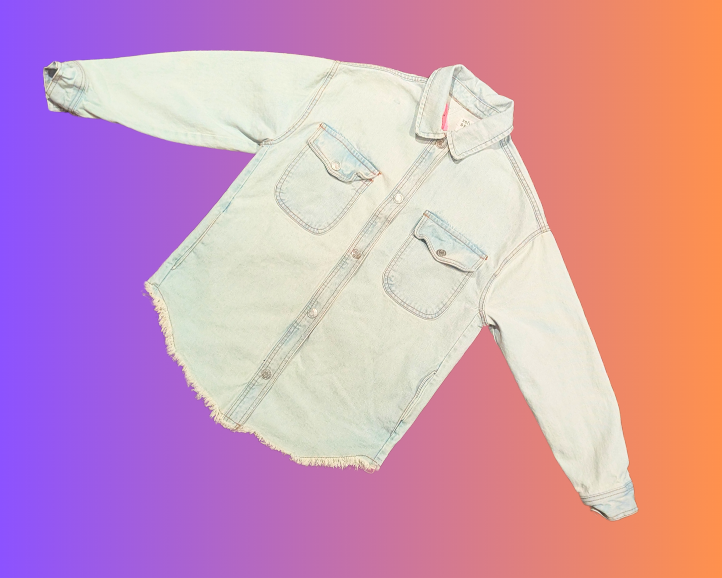 Handmade, Upcycled Betty Boop Denim Jacket Size S