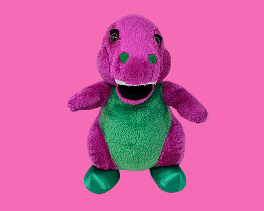 Peluche Barney le dinosaure vintage des années 1990