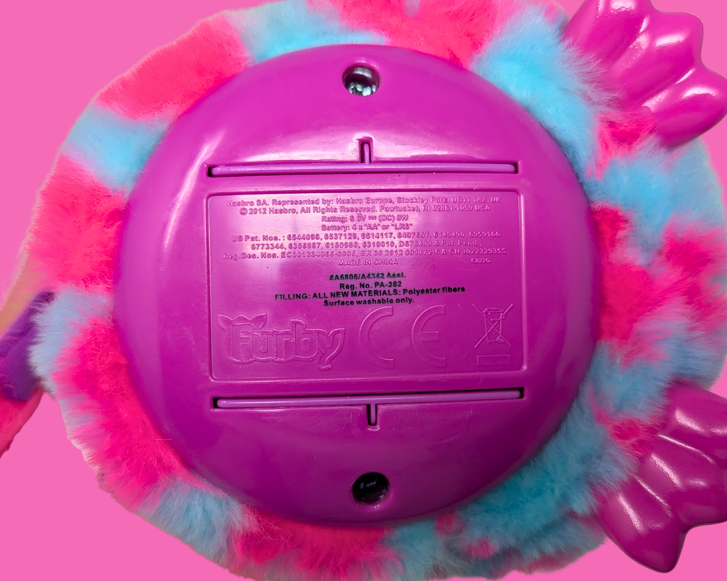 Y2K Pink and Blue Furby Toy, Functional