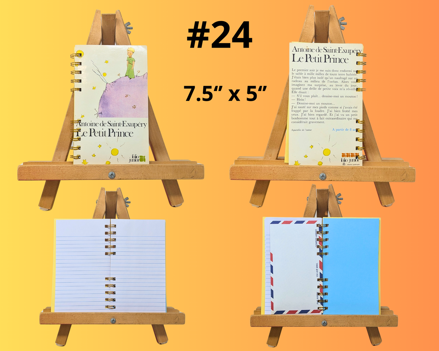 The Little Prince, Le Petit Prince Antoine de Saint-Exupéry, Decorative Frames and Notebooks