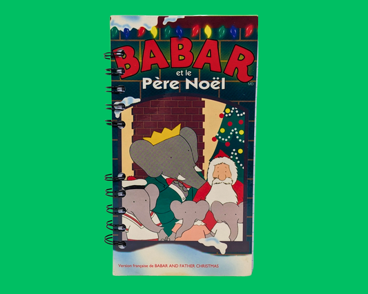 Babar et le Père Noël VHS Movie Notebook