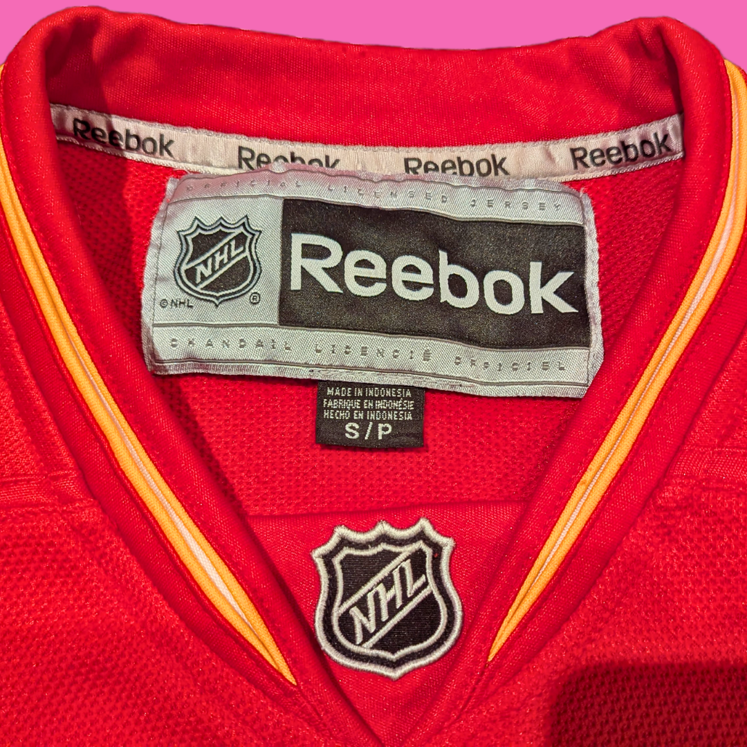 Calgary Flames Vintage Hockey Jersey Reebook Size Small