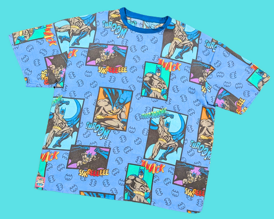 T-shirt vintage Batman des années 1990, fait main et recyclé, taille XL