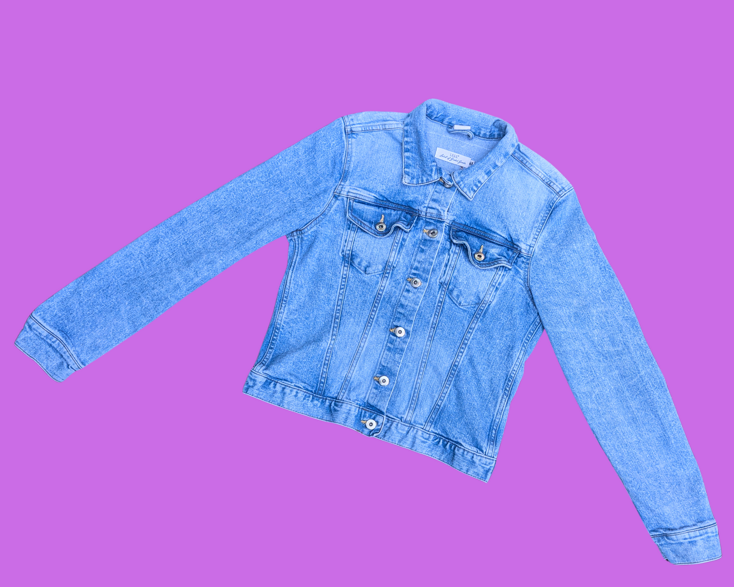 Handmade, Upcycled Madonna, Confessions on a Dance Floor Denim Jacket Size US 10, Size M