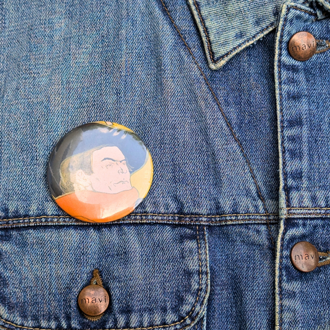Aristide Bruant Upcycled T-Shirt Denim Jacket Size L