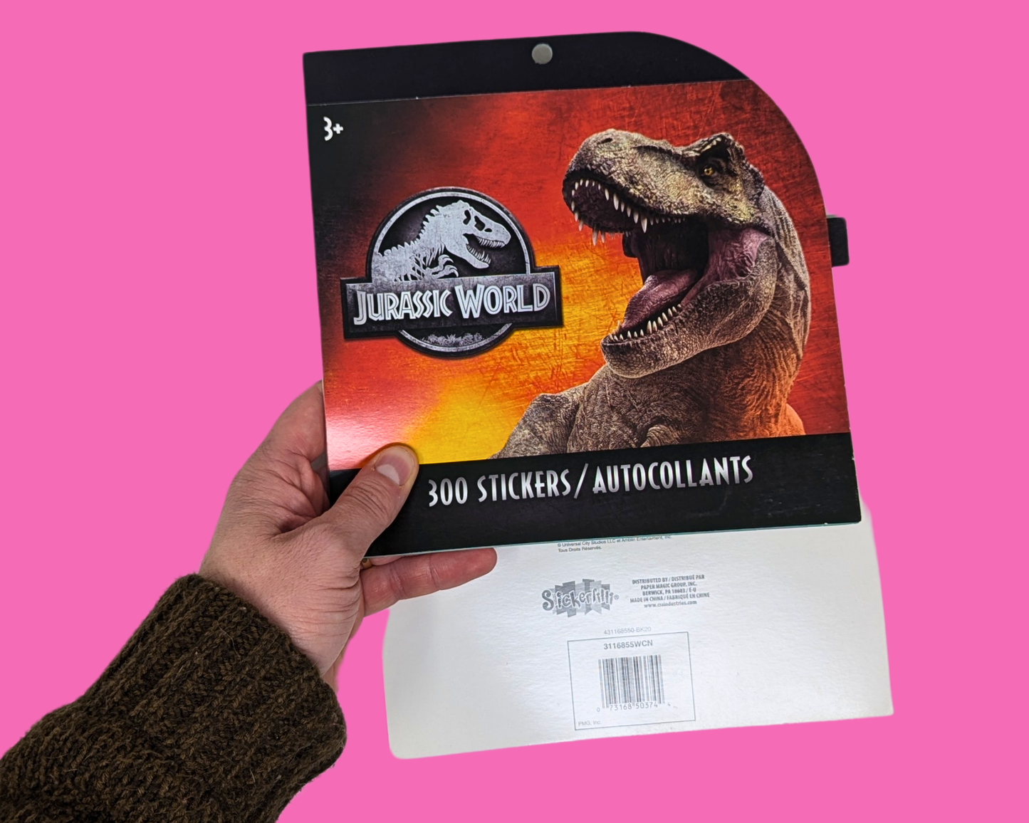 Autocollants Jurassic World, lot de 2