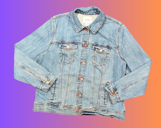 Handmade, Upcycled Sailor Moon Denim Jacket Size XL