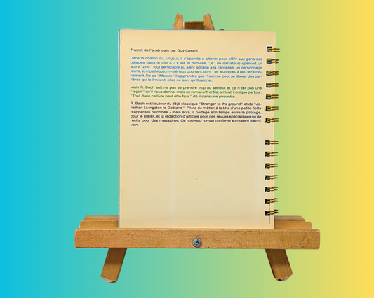 Carnet de notes fait main et recyclé du roman Illusions de Richard Bach